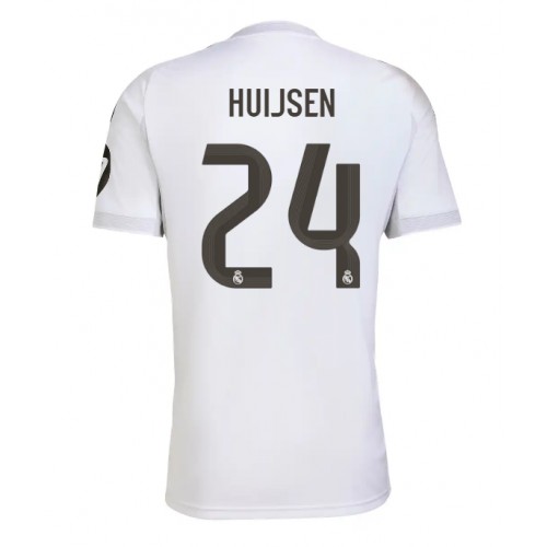 Stroje piłkarskie Real Madrid Dean Huijsen #24 Koszulka Podstawowej 2025-26 Krótki Rękaw
